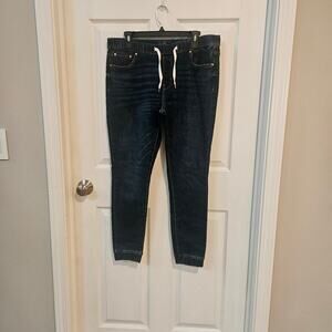 Rachel Roy Ladies Dark Wash Pull-On Skinny Jogger Style Jeans Size Large